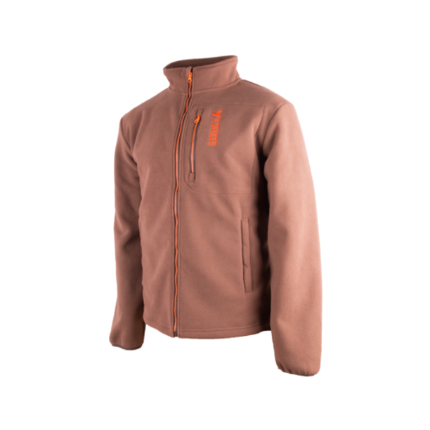 Wildebees Mens Plain Polar Fleece Jacket fawn