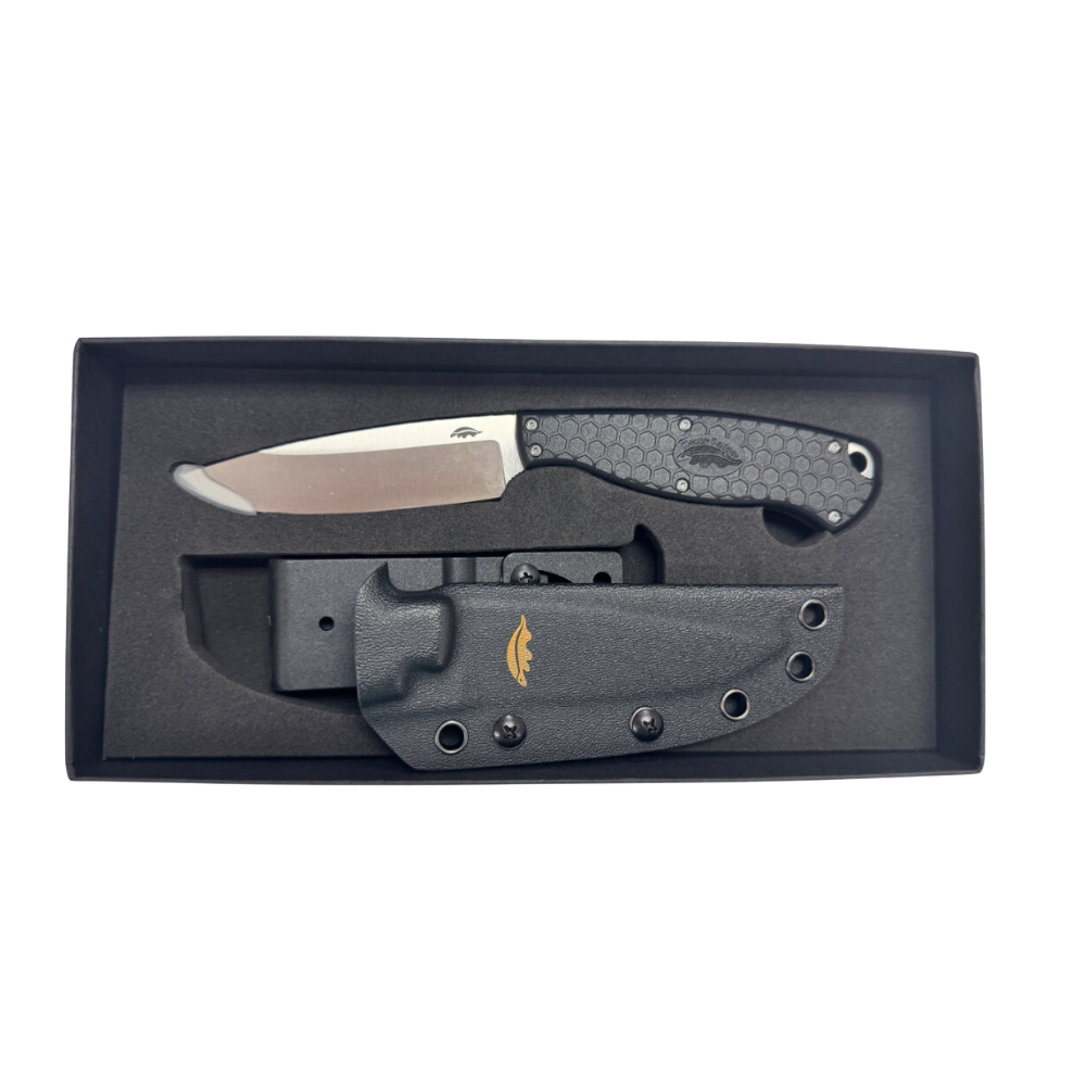 HONEY BADGER OUTFITTER FIXED BLADE CAMP KNIFE - KYDEX SHEATH