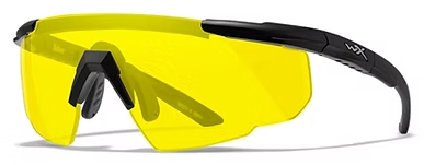 Saber Advanced Yellow Matte Black Frame W/Bag Protective Eyewear