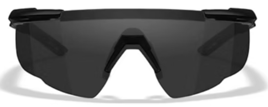 WX SABER ADVANCED Protective Eyewear (Black Frame + 2 Lenses : Smoke / Rust)