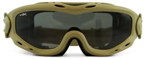 Spear Dual Smoke/Clear/Rust Tan Frame Protective Eyewear