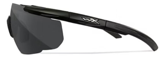 Saber Advanced Smoke Matte Black Frame w/Bag Protective Eyewear