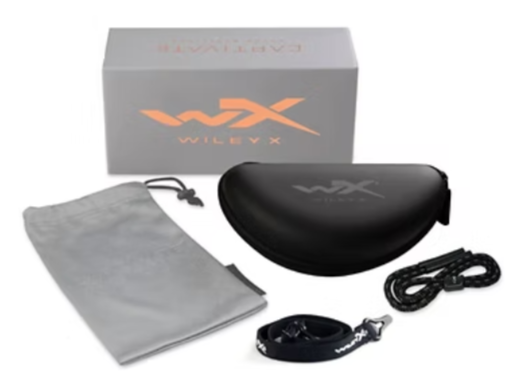 WX Gravity Smoke Grey Matte Black Frame Protective Eyewear