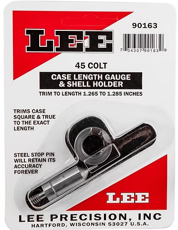 LEE Case Length Gauge & Shell Holder 45 Colt