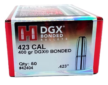 HORNADY 423 Cal .423 400 GR DGX® Bonded Bullets (50)