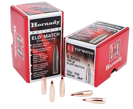 HORNADY 6.5mm .264 100 GR ELD® Match Bullets (100)