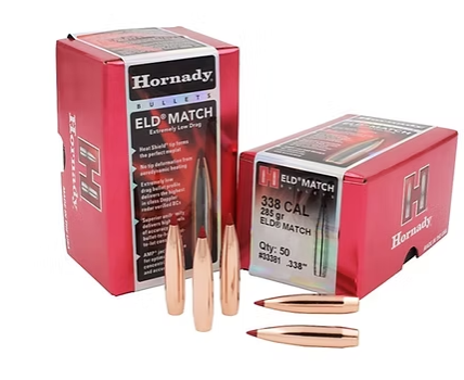 HORNADY 338 Cal .338 285 GR ELD® Bullets (50)