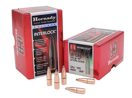 HORNADY 30 Cal .308 165 GR InterLock® SP Bullets (100)