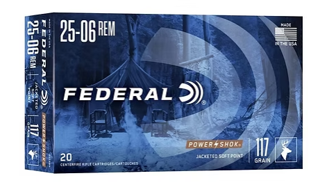 FEDERAL Power-Shok Rifle 25-06 Rem 117 GR (20)