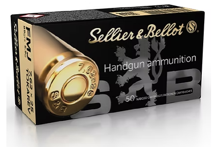 Sellier & Bellot 7.62 x 25 TOKAREV FMJ 85 GR (50)