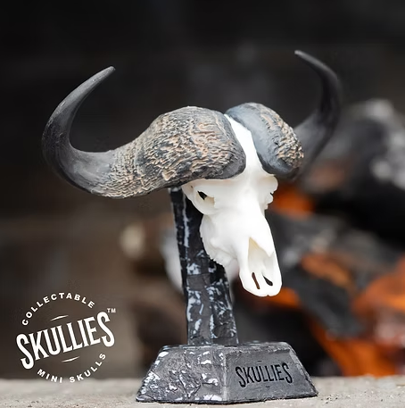 Skullies Miniature Resin Replica - Cape Buffalo Skull