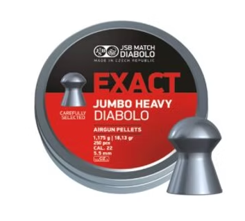JSB Diabolo Jumbo Exact Heavy Pellets .22/5.52 mm - 250 Pieces