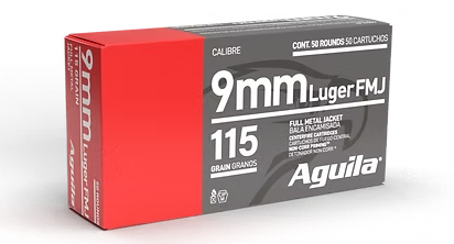 AGUILA 9MM 115GR FMJ