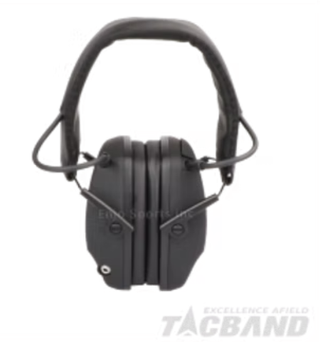 TacBand EME01 Series Low Profile Electronic Earmuff – Black