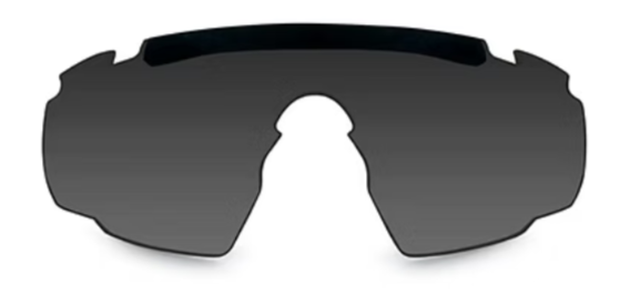 Saber Advanced Smoke/Rust/Vermillion Matte Black Frame 3 Lens Protective Eyewear