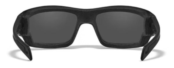 WX Omega Captivate Smoke Grey Matte Black Frame Protective Eyewear