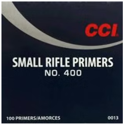 CCI SMALL RIFLE PRIMERS NO. 400